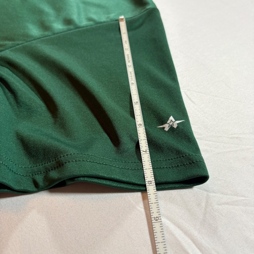 Alleson Athletic Hummus Hitters Jersey Mens Small Green Henley Softball Shirt - Picture 9 of 9